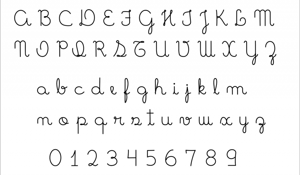 letras cursivas para copiar